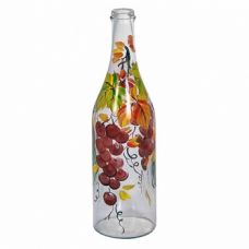 Купить Стеклянная бутылка 1 л «Виноград» с ручной росписью в Перми