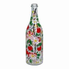 Купить Стеклянная бутылка 1 л «Вишня» с ручной росписью в Перми